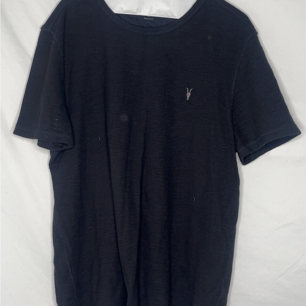 All Saints Black Short Sleeve Tee